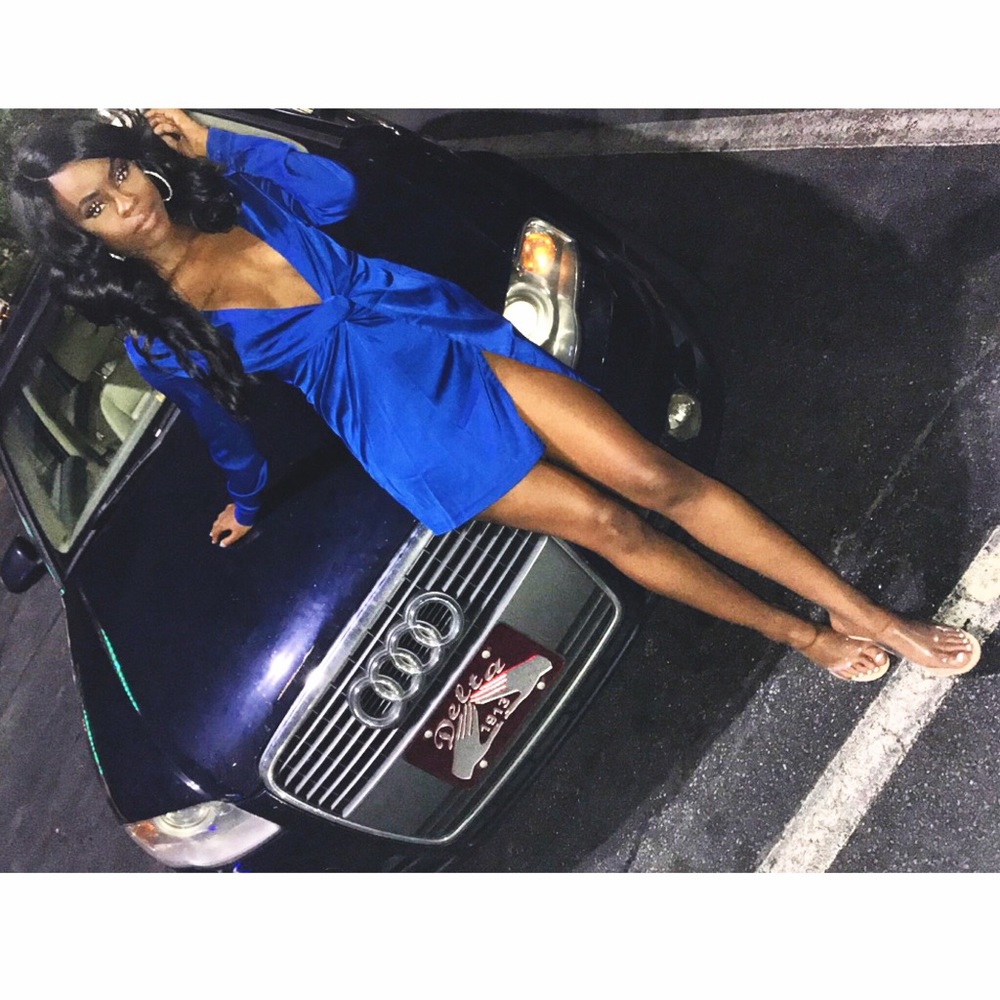 Royal Blue Knot Dress